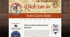 Desktop Screenshot of clovisrodeo.com